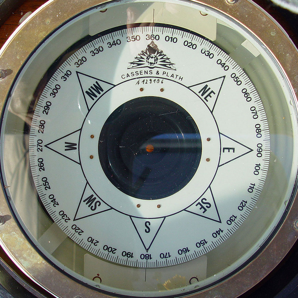 Magnetkompass Cassens und Plath Segelschiff Banjaard